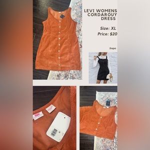 NWT Levi Corduroy Dress
